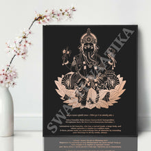 Load image into Gallery viewer, Framed Shri Ganesha Foil Artwork #2
